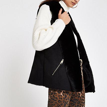 River Island Womens Faux Fur Vest