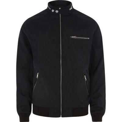 River Island Mens Big And Tall Racer Neck Jacket