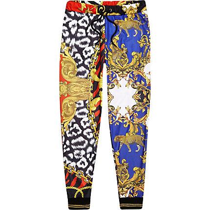 River Island Mens Jaded London Scarf Print Joggers