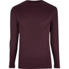 River Island Mens Slim Fit Long Sleeve T-shirt