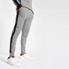 River Island Mens Dogtooth Check Slim Fit Joggers
