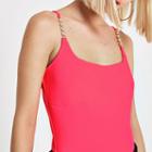 River Island Womens Diamante Strap Bodysuit