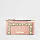River Island Womens Pearl Embellished Fold Out Purse