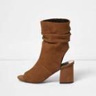 River Island Womens Suede Slouch Shoe Boots