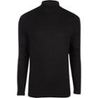 River Island Mens Long Sleeve Roll Neck Muscle T-shirt