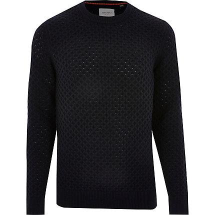 River Island Mens Superdry Edit Cable Knit Jumper