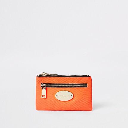 River Island Womens Neon Mini Oval Ri Branding Purse