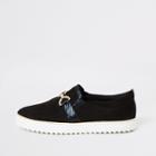 River Island Womens Snaffle Front Slip On Trainers