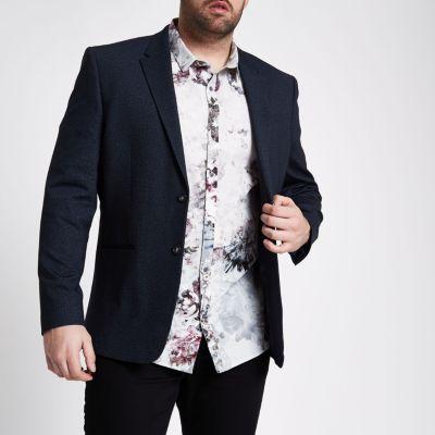 River Island Mens Big And Tall Jersey Blazer