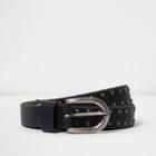 River Island Mens Skinny Studded Belt