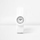 River Island Boys White Snap On Watch