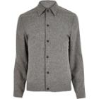 River Island Mens Melange Popper Harrington Jacket
