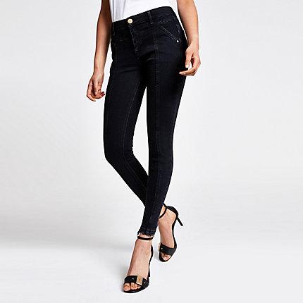 River Island Womens Amelie Super Skinny Washed Jeans