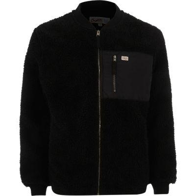 River Island Mens Jack And Jones Fleece Zip-up Jacket