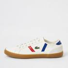 River Island Mens Lacoste White Side Trim Sneakers