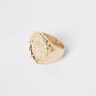 River Island Womens Gold Tone Signet Ring