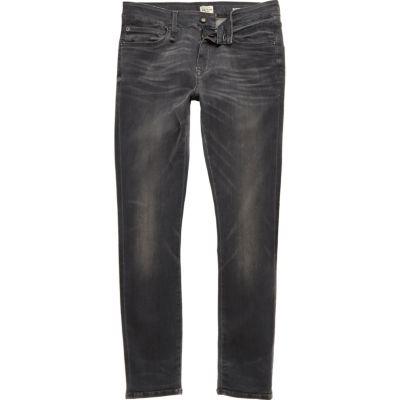 River Island Mensgrey Ri Flex Danny Super Skinny Jeans
