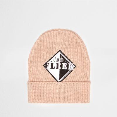 River Island Womens 'fleek' Badge Beanie