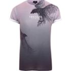 River Island Mens Bird Fade Print Slim Fit T-shirt