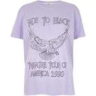 River Island Womens 'fade To Black' Eagle Print T-shirt