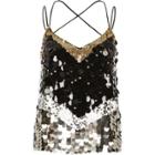 River Island Womens Sequin Disc Embellished Cami Top