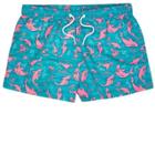 River Island Mens Shark Print Slim Fit Swim Trunks