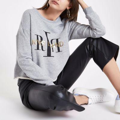 River Island Womens Ri Branded Long Sleeve Sweatshirt