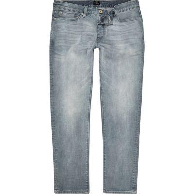 River Island Mens Mid Chalky Dylan Slim Fit Jeans