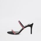 River Island Womens Barely There Slip On Stiletto Mules
