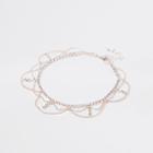 River Island Womens Rose Gold Tone Cupchain Drape Anklet