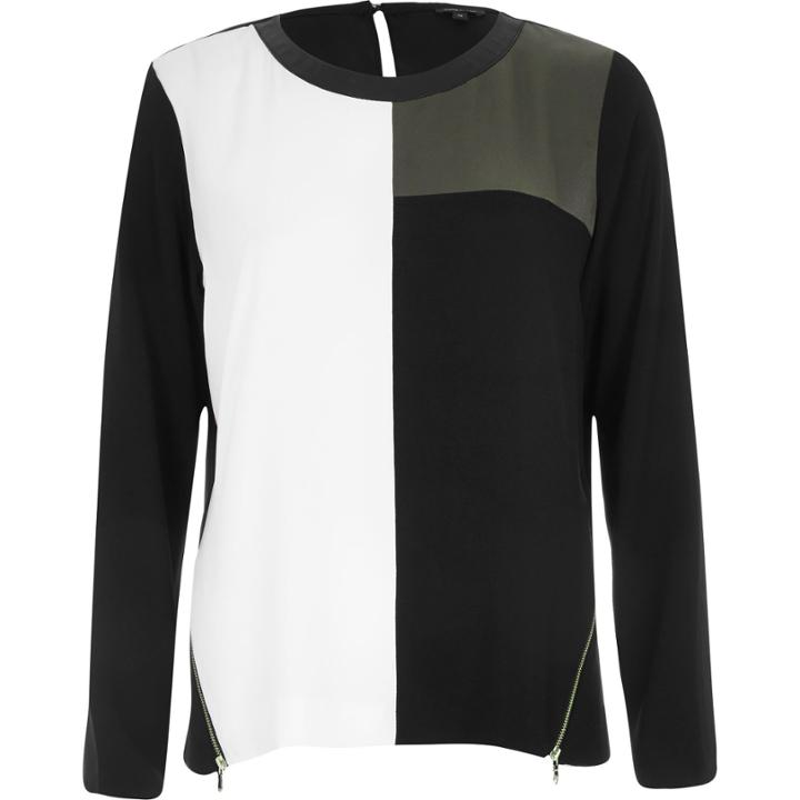 River Island Womens Colourblock Long Sleeve T-shirt