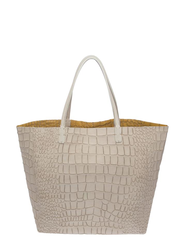 Massimo Palomba - Crocodile Cut Calf Leather Tote
