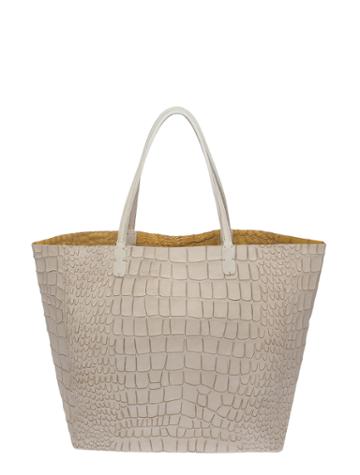 Massimo Palomba - Crocodile Cut Calf Leather Tote
