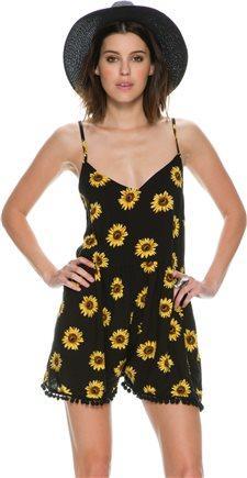 Reverse Sunflower Romper