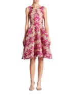 Zac Posen Floral Embroidered Dress