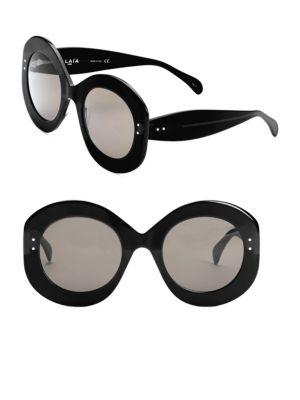 Alaia Enhanced Femininity Black & Gray Round Sunglasses