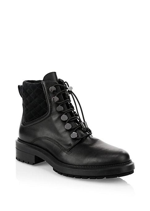 Aquatalia Linda Leather Combat Boots