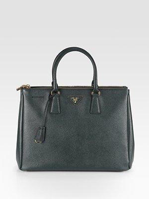 Prada Saffiano Lux Double-zip Tote