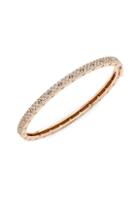 Roberto Coin 18k Rose Gold Pave Diamond Bangle Bracelet