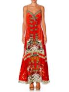 Camilla Chinese Whispers Tiger-print Silk Dress