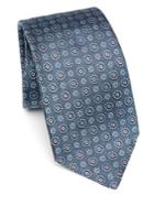 Kiton Medallion Pattern Silk Tie