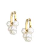 Sydney Evan Freshwater Pearl Huggie Earrings