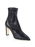Jimmy Choo Louella 85 Leather Point Toe Booties