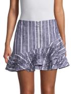 Parker Zoro Stripe Ruffled Skirt