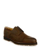 A. Testoni Leather Brogue Derby Shoes