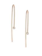 Zoe Chicco Diamond & 14k Yellow Gold Threader Drop Earrings