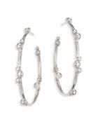 Anzie Dew Drop Marine Sterling Silver Hoop Earrings/1.5