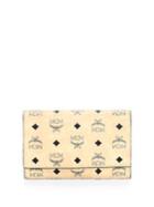 Mcm Leather Snap-button Continental Wallet