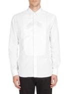 Givenchy Tonal Arrow Bib Cotton Button-down Shirt