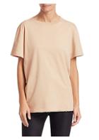 Helmut Lang Cotton Jersey Distressed Tee